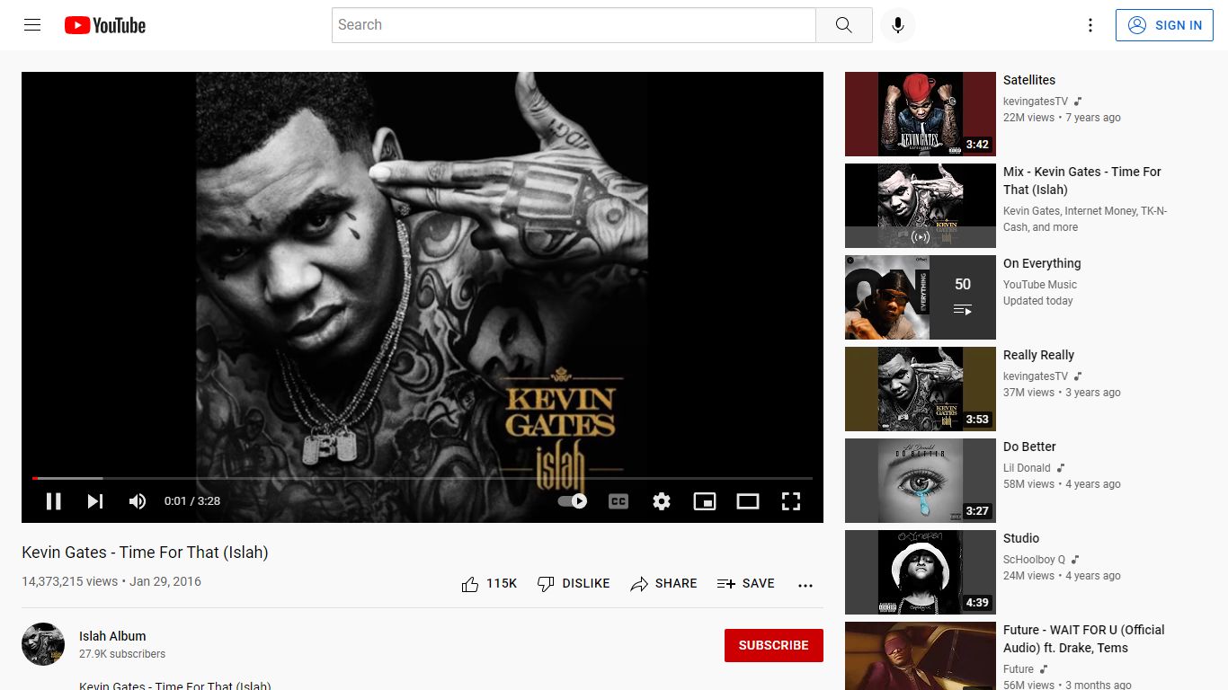Kevin Gates - Time For That (Islah) - YouTube